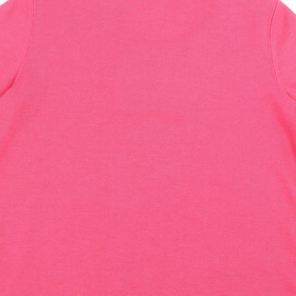 Womens UK Size S BM Pink Basic T-Shirt