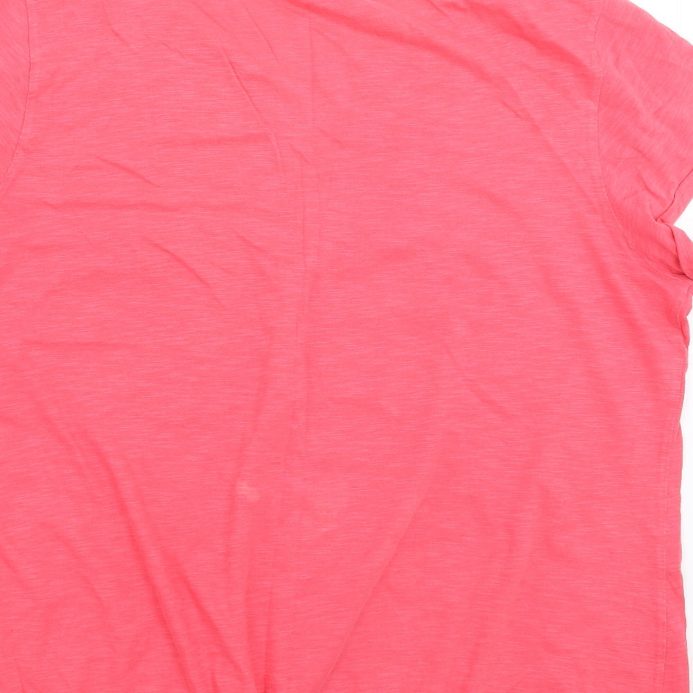 Womens UK Size 16 Marks and Spencer Pink Basic T-Shirt