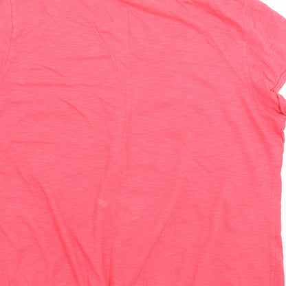 Womens UK Size 16 Marks and Spencer Pink Basic T-Shirt