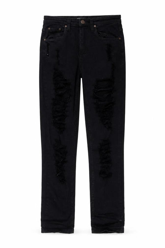 Womens UK Size 6 PRETTYLITTLETHING Regular Fit Straight Black Jeans