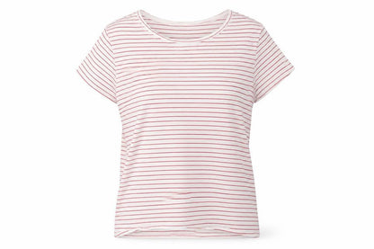 NEXT  Girls White Striped  Basic T-Shirt Size 10 Years