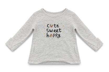 George  Girls Grey   Basic T-Shirt Size 6-9 Months