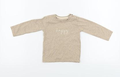 George  Girls Beige   Basic T-Shirt Size 9-12 Months