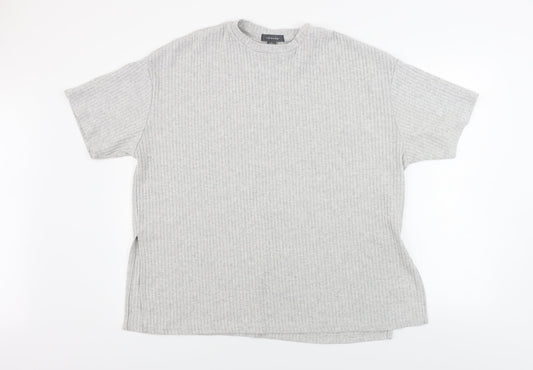 Primark  Womens Grey Striped  Pullover Jumper Size L