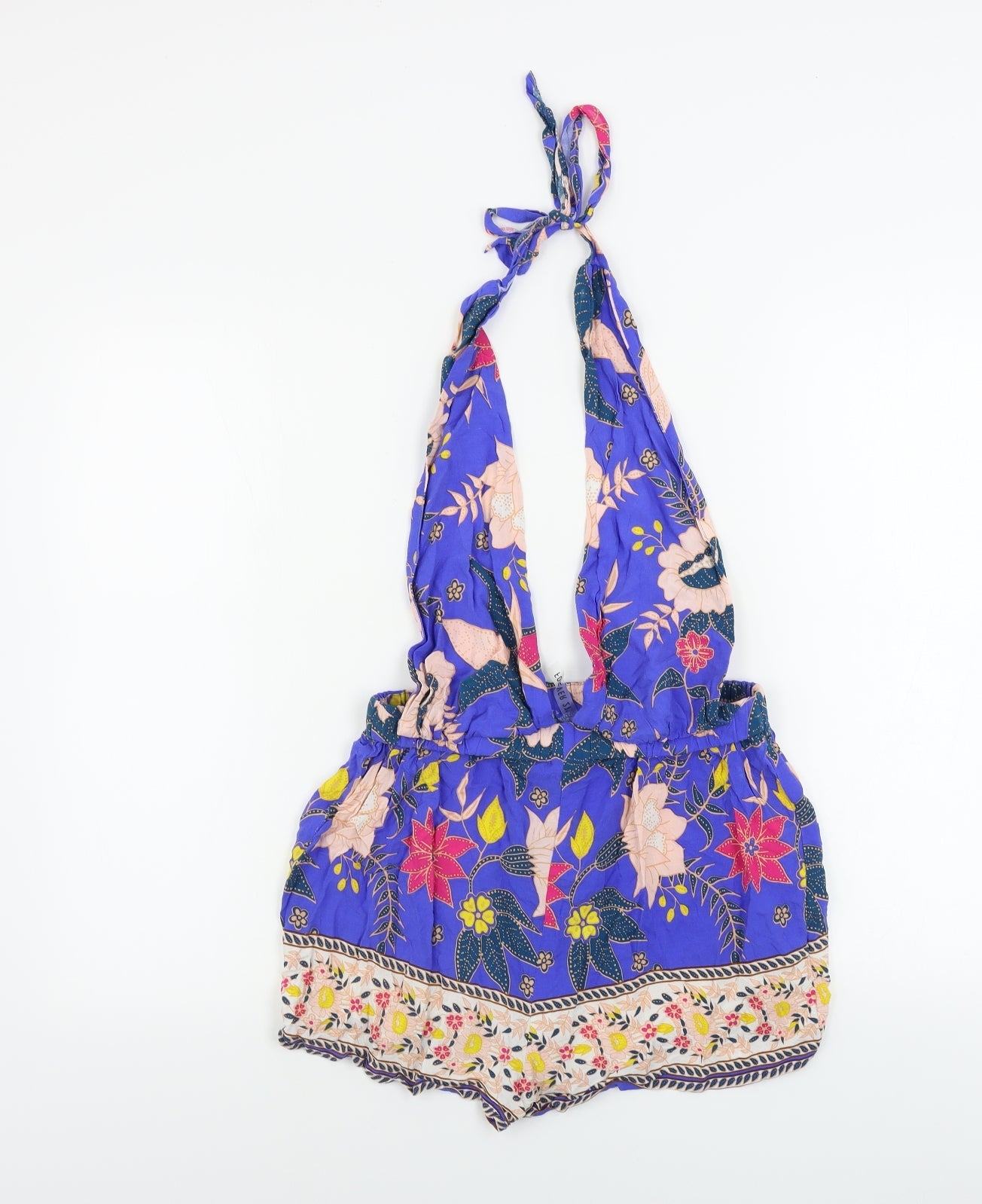 FOREVER 21  Womens Blue Floral  Sweat Shorts Size S