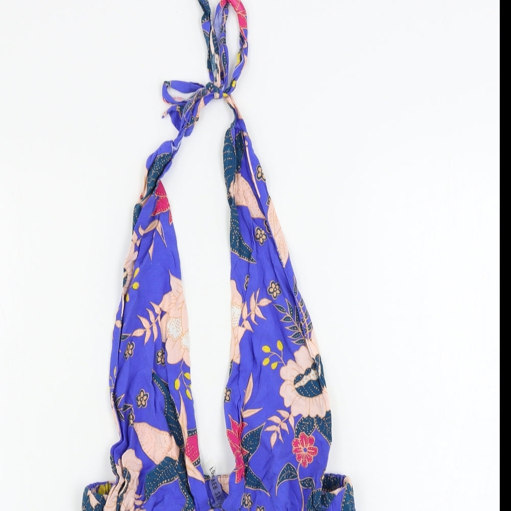 FOREVER 21  Womens Blue Floral  Sweat Shorts Size S