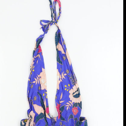 FOREVER 21  Womens Blue Floral  Sweat Shorts Size S