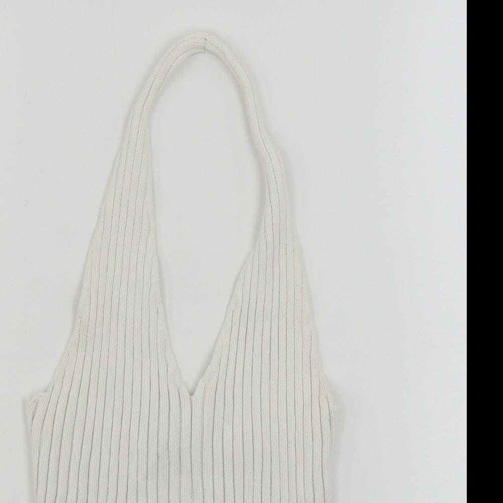 Womens UK Size S FOREVER 21 White Basic T-Shirt