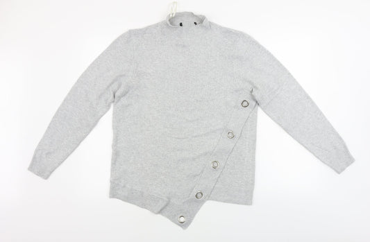 Womens UK Size M Peacocks Grey Pullover Jumper