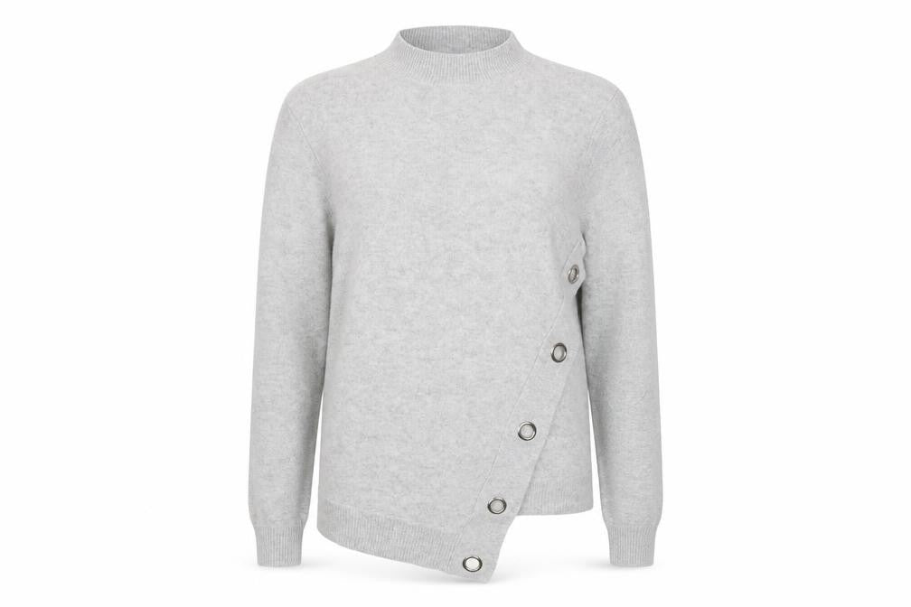 Womens UK Size M Peacocks Grey Pullover Jumper