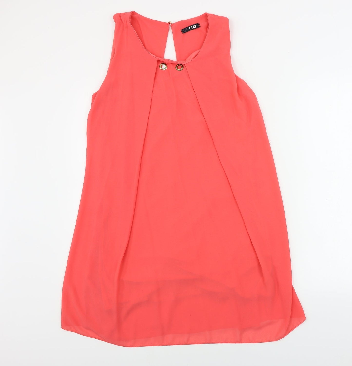 Womens UK Size L Quiz Pink Basic Blouse