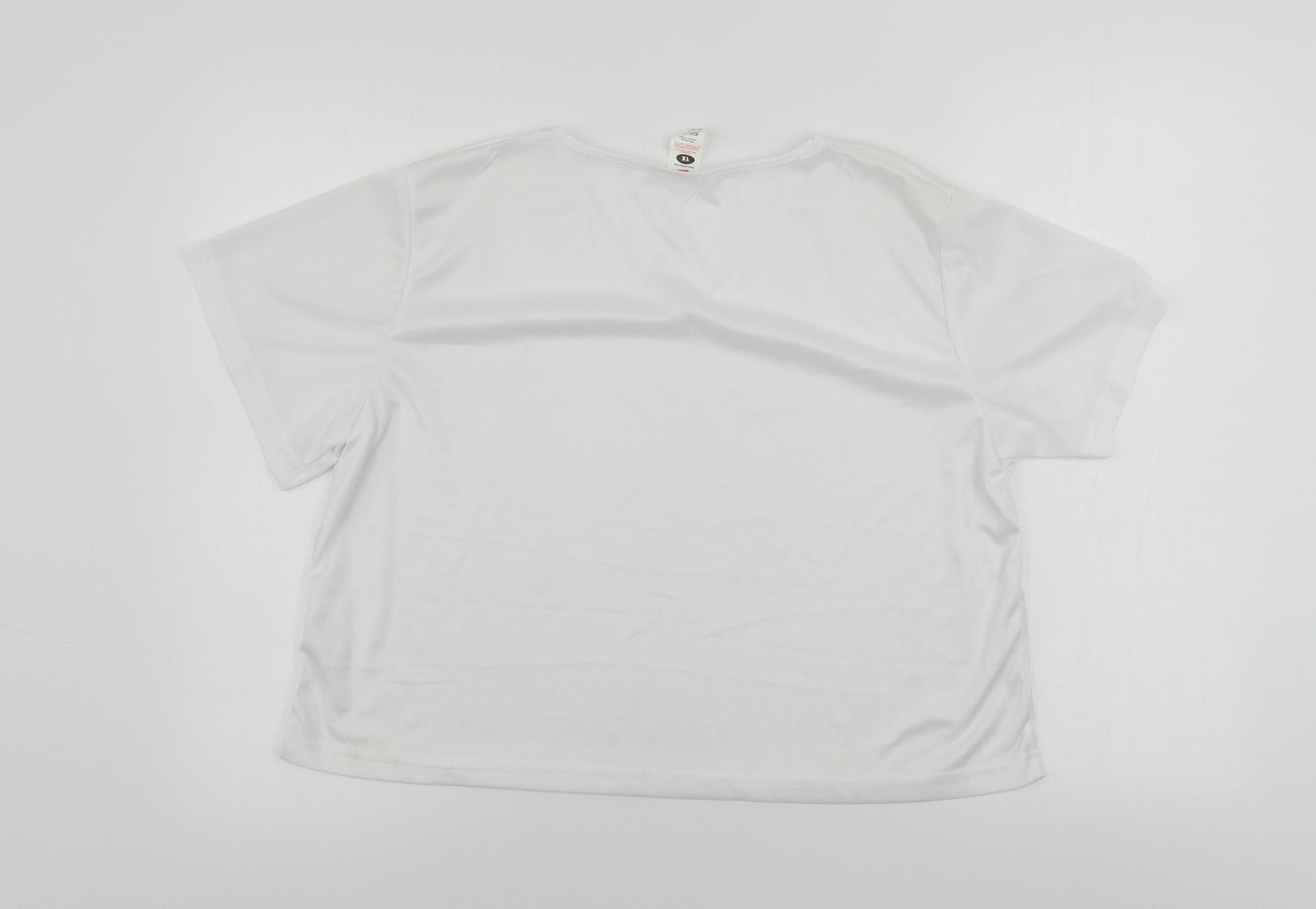 serious fun  Womens White   Basic T-Shirt Size XL