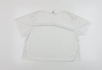 serious fun  Womens White   Basic T-Shirt Size XL