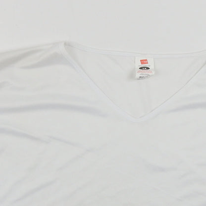 serious fun  Womens White   Basic T-Shirt Size XL