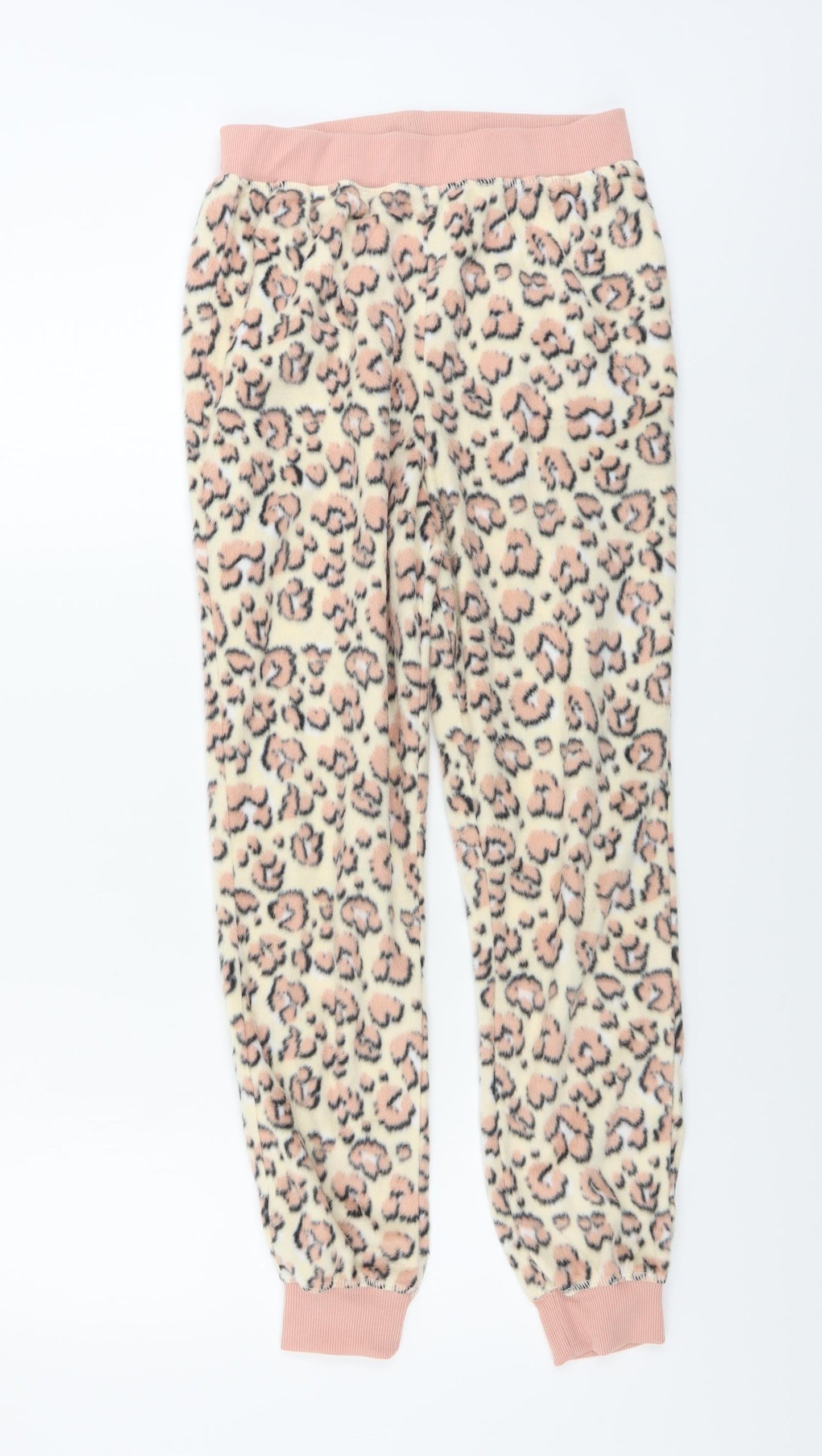 Womens UK Size 10 Preworn Regular Fit Sweatpants Beige Trousers