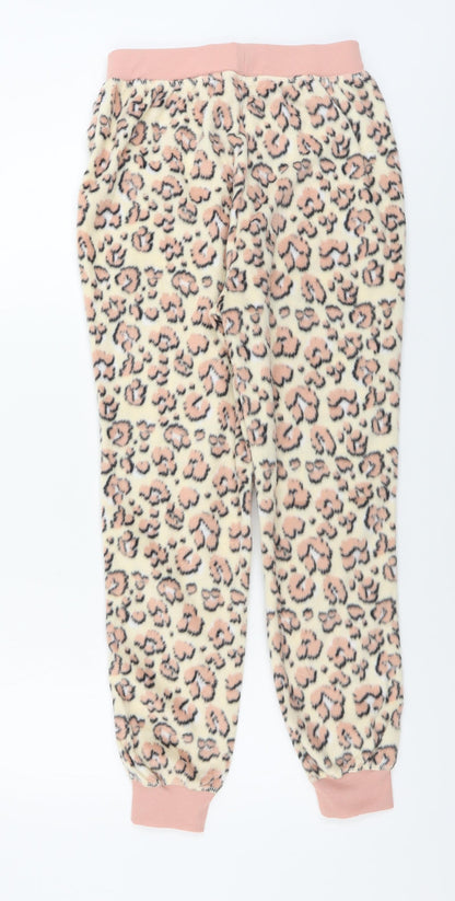 Womens UK Size 10 Preworn Regular Fit Sweatpants Beige Trousers