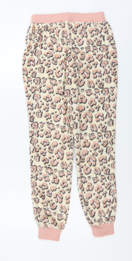 Womens UK Size 10 Preworn Regular Fit Sweatpants Beige Trousers