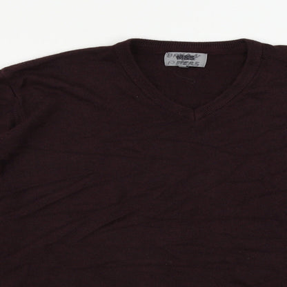 Marks and Spencer  Mens Red   Pullover Jumper Size XL