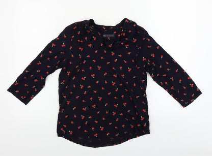 Womens UK Size 8 Marks and Spencer Blue Basic Blouse