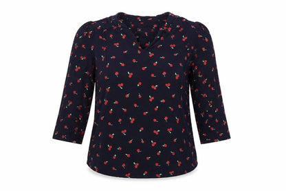 Womens UK Size 8 Marks and Spencer Blue Basic Blouse