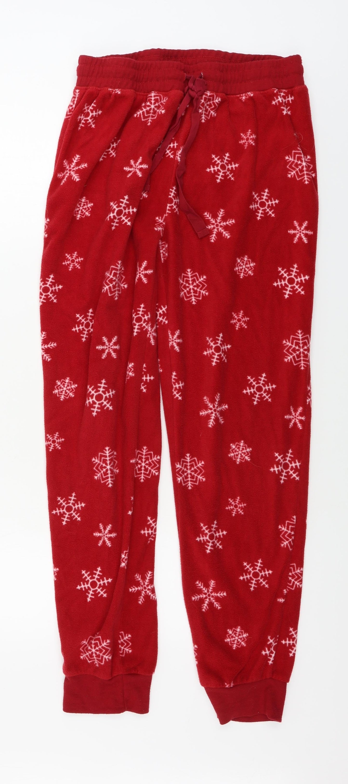 Womens UK Size M Boux Avenue Regular Fit Sweatpants Red Trousers