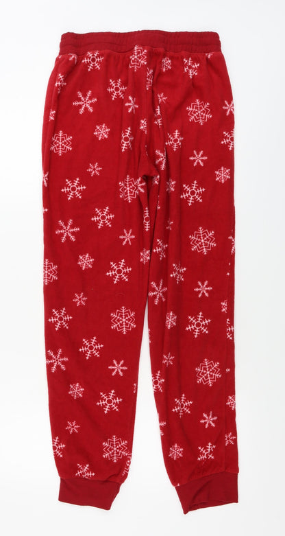 Womens UK Size M Boux Avenue Regular Fit Sweatpants Red Trousers