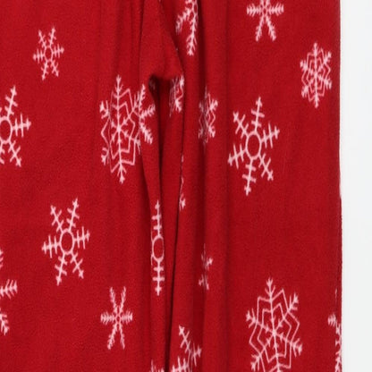 Womens UK Size M Boux Avenue Regular Fit Sweatpants Red Trousers