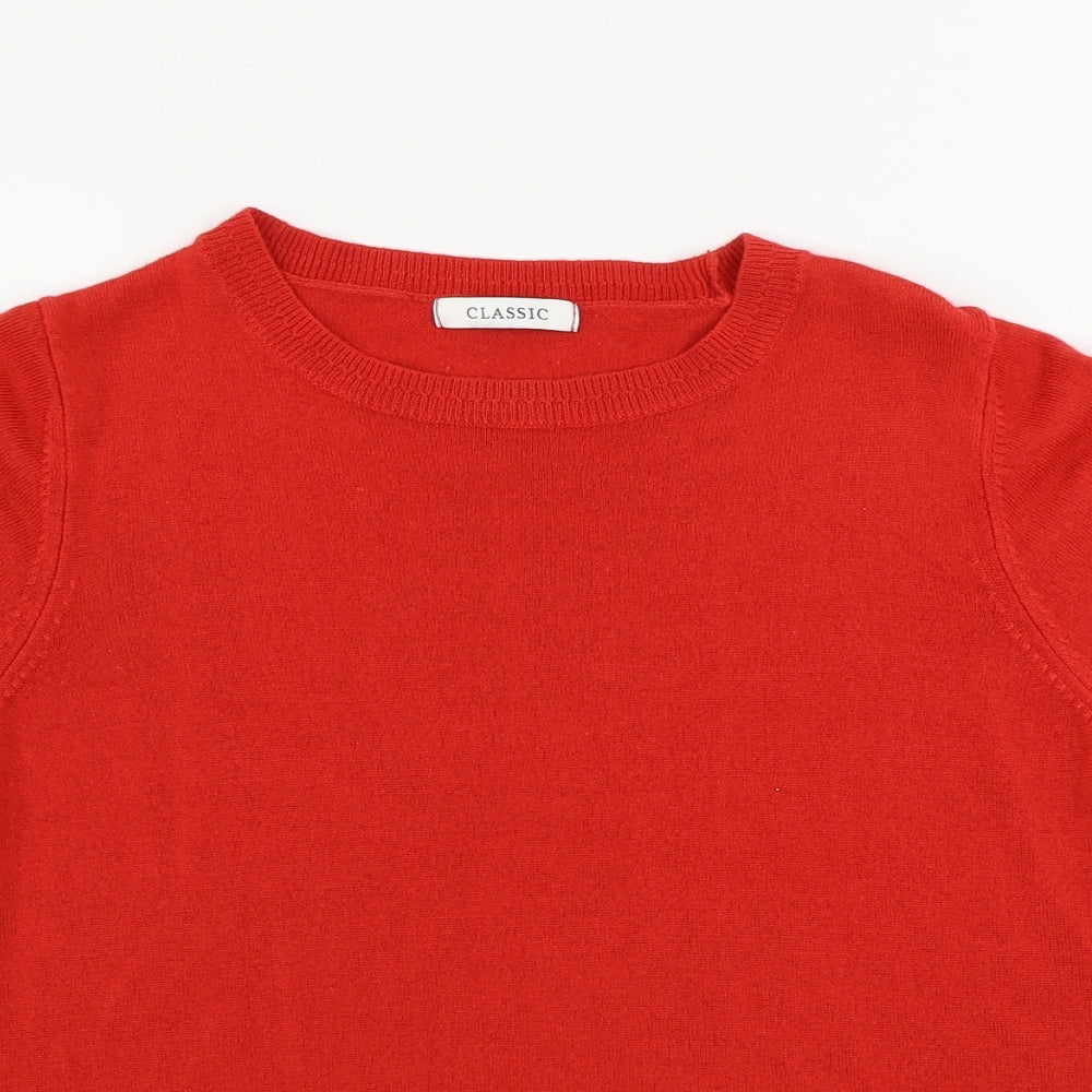 Womens UK Size 16 Marks and Spencer Red Pullover Jumper