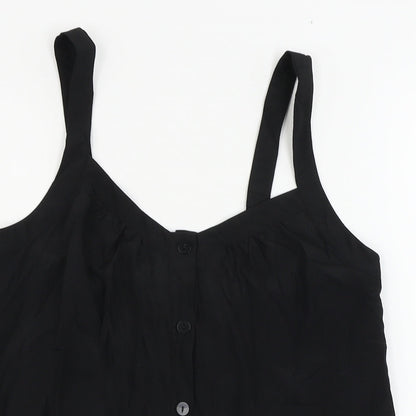 Womens UK Size 12 H&M Black Basic Blouse