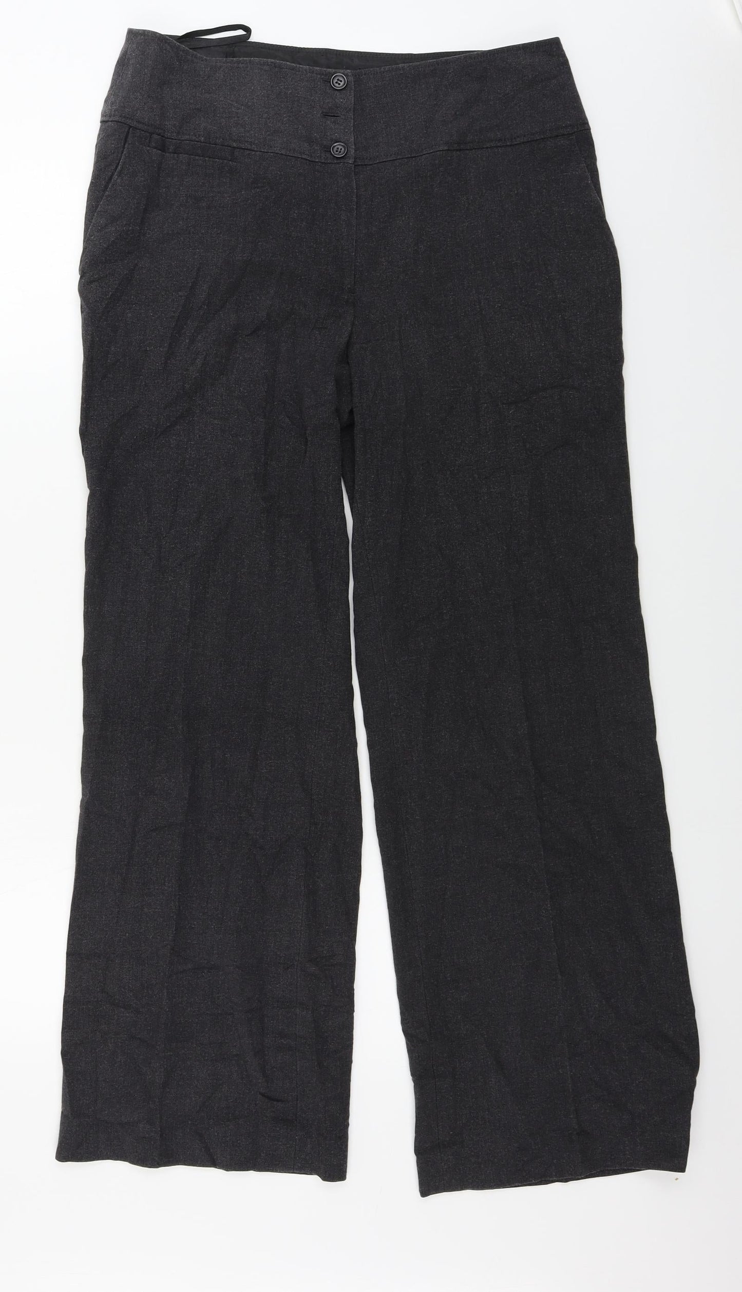 Womens UK Size 12 EWM Regular Fit  Grey Trousers