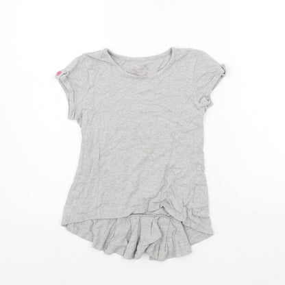 Matalan Girls Grey   T-Shirt Dress  Size 6-7 Years