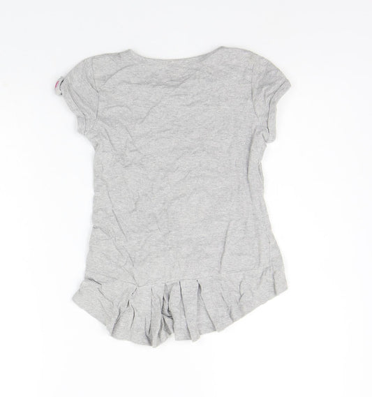 Matalan Girls Grey   T-Shirt Dress  Size 6-7 Years