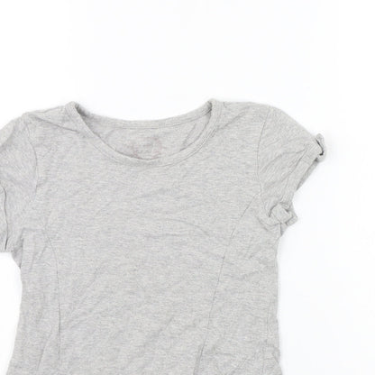 Matalan Girls Grey   T-Shirt Dress  Size 6-7 Years