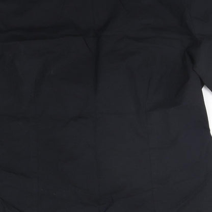 Womens UK Size 10 Marks and Spencer Black Basic Button-Up