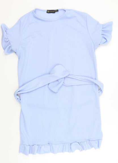 I SAW IT FIRST Womens Blue   A-Line  Size 10  - BELTED
