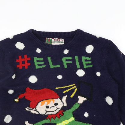 Cedar Wood State Mens Blue   Pullover Jumper Size M  - Christams