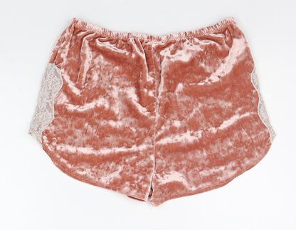 FOREVER 21 Womens Orange   Sweat Shorts Size S - Elasticated Waist