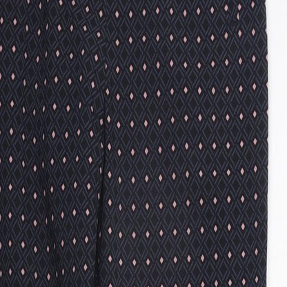 F&F Womens Blue Polka Dot  Jegging Leggings Size 8 L28 in - Elasticated Waist