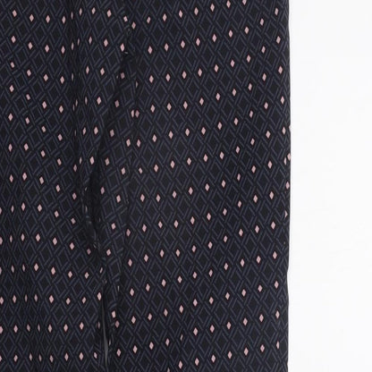 F&F Womens Blue Polka Dot  Jegging Leggings Size 8 L28 in - Elasticated Waist