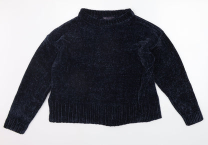 Womens UK Size L Marks and Spencer Blue Pullover Jumper