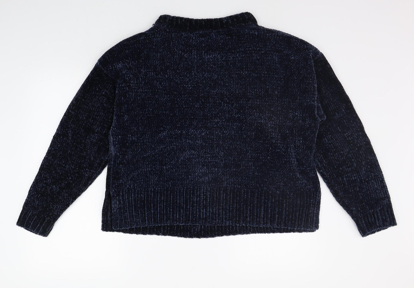 Womens UK Size L Marks and Spencer Blue Pullover Jumper