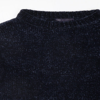 Womens UK Size L Marks and Spencer Blue Pullover Jumper