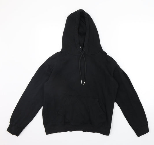 H&M Womens Black   Henley Hoodie Size XS
