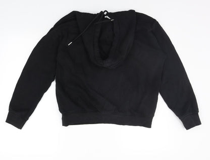 H&M Womens Black   Henley Hoodie Size XS