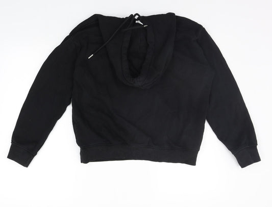 H&M Womens Black   Henley Hoodie Size XS