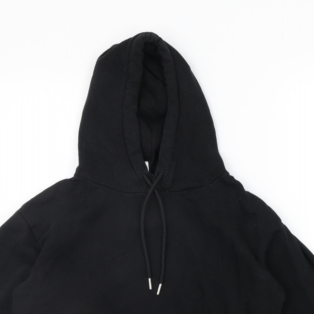 H&M Womens Black   Henley Hoodie Size XS