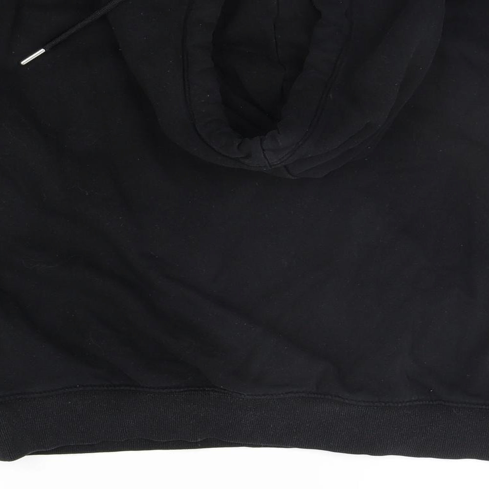 H&M Womens Black   Henley Hoodie Size XS