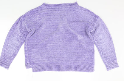 George Womens Purple   Pullover Jumper Size S