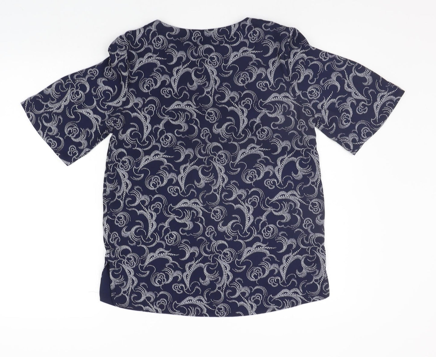 Womens UK Size 6 Marks and Spencer Blue Basic Blouse