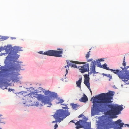 Primark Womens Multicoloured Geometric  Cut-Off Shorts Size S - Elasticated Waist